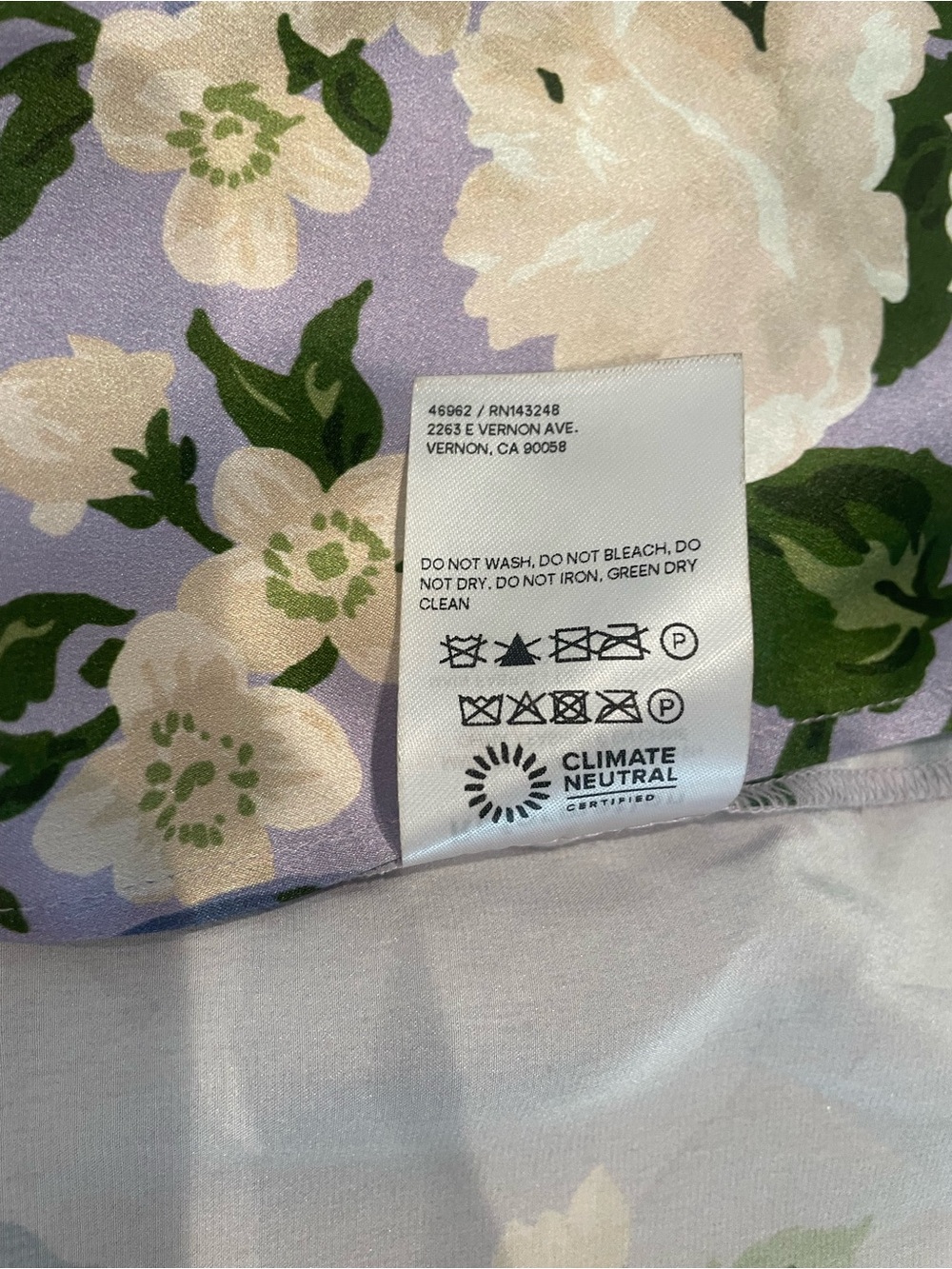Reformation Lilac Floral Frankie Slip Maxi Dress - Picture 10 of 15